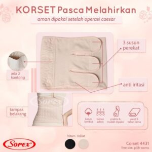 Korset Sorex 4431 Caesar Stagen Pasca Melahirkan - Postpartum Slimming Corset